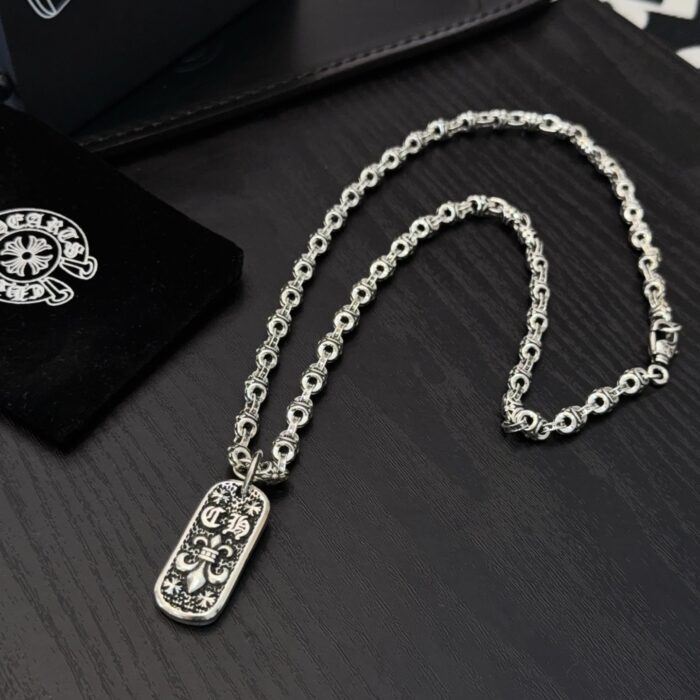 크롬하츠 십자가 플라워 각인 펜던트 목걸이 레플리카 미러급 SA급 S급 고퀄리티 최상급 하이엔드 악세사리 [남성여성공용] 4