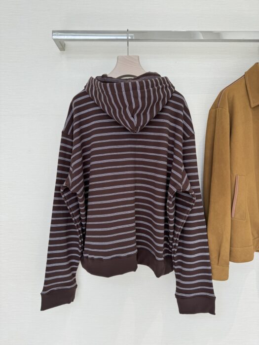 미우 미우 스트라이프 코튼 플리스 후드 자켓 레플리카 미러급 SA급 S급 고퀄리티 하이엔드 최상급 의류 [여성] 8