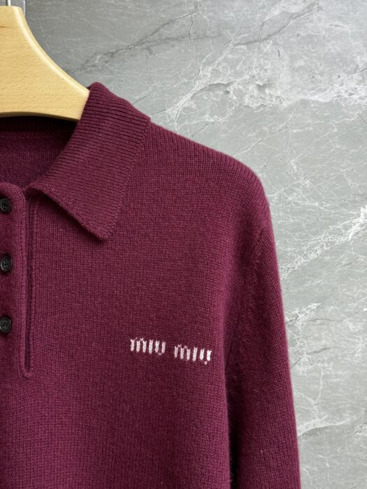 미우미우 캐시미어 폴로 스웨터 레플리카 미러급 SA급 S급 고퀄리티 하이엔드 최상급 의류 [여성] 8
