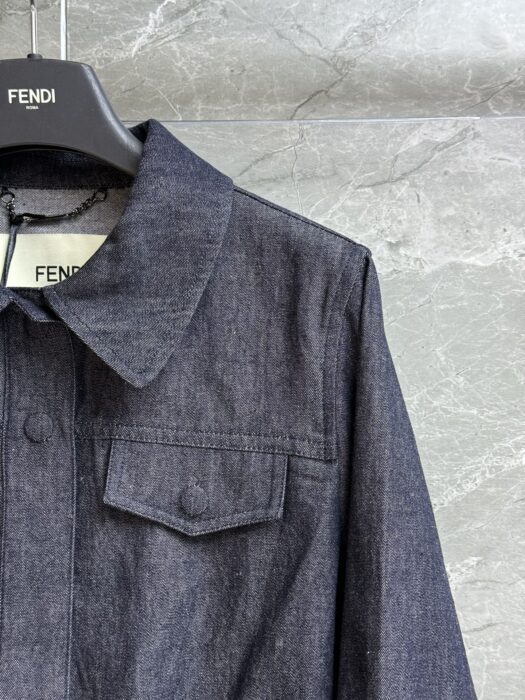 펜디 라이트 블루 샴브레이 보머 자켓 레플리카 미러급 SA급 S급 고퀄리티 하이엔드 최상급 의류 [여성] 13