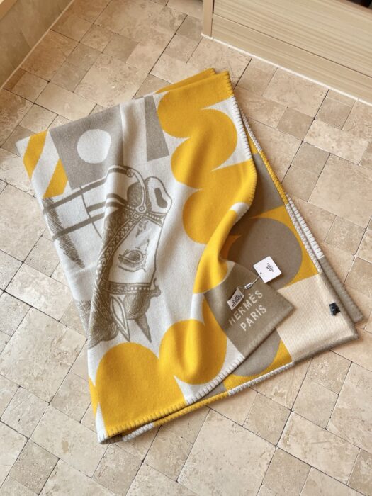 에르메스 양털 담요 Cheval Joker 옐로우 레플리카 미러급 SA급 S급 고퀄리티 최상급 하이엔드 [남성여성공용] 3