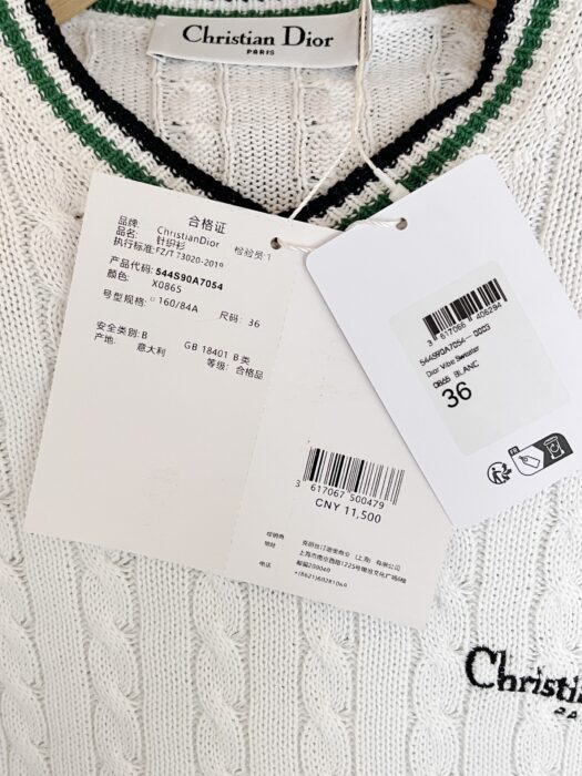 디올 슬림핏 브이넥 니트 레플리카 미러급 SA급 S급 고퀄리티 하이엔드 최상급 의류 [여성] 11