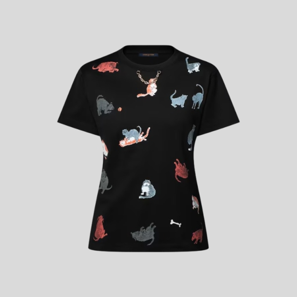 루이비통 고양이와 강아지 티셔츠 레플리카 미러급 SA급 S급 고퀄리티 하이엔드 최상급 의류 [여성]