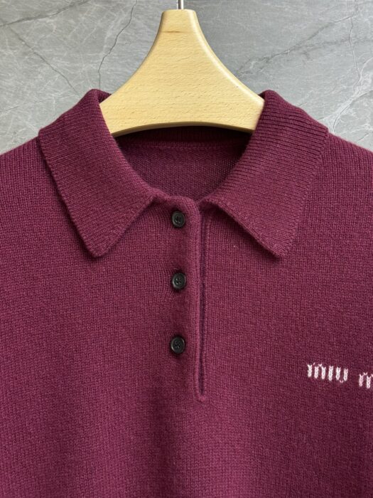 미우미우 캐시미어 폴로 스웨터 레플리카 미러급 SA급 S급 고퀄리티 하이엔드 최상급 의류 [여성] 7