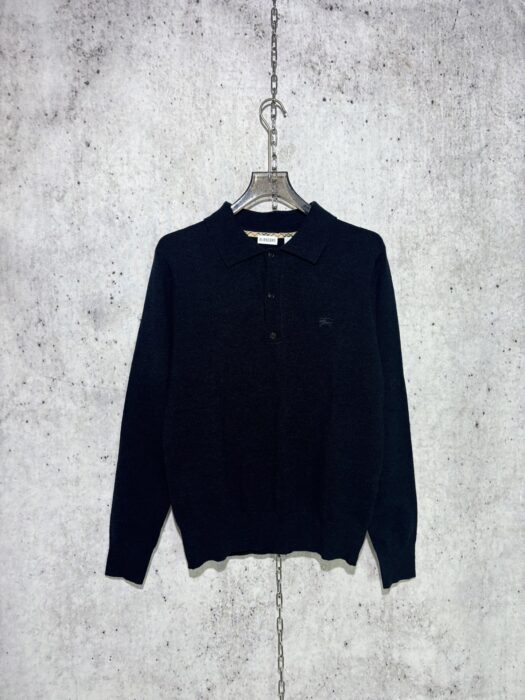 버버리 승마 자수 단색 긴팔티 카라티 폴로티 블랙 레플리카 미러급 SA급 S급 고퀄리티 하이엔드 최상급 의류 [남성] 3