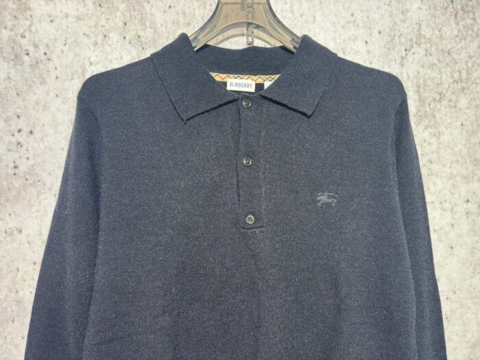 버버리 승마 자수 단색 긴팔티 카라티 폴로티 블랙 레플리카 미러급 SA급 S급 고퀄리티 하이엔드 최상급 의류 [남성] 5