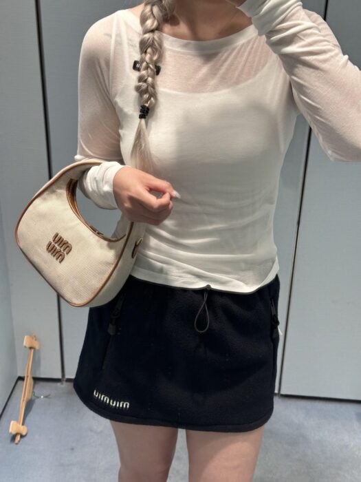 미우미우 25FW 미디 스커트 레플리카 미러급 SA급 S급 고퀄리티 하이엔드 최상급 의류 [여성] 2