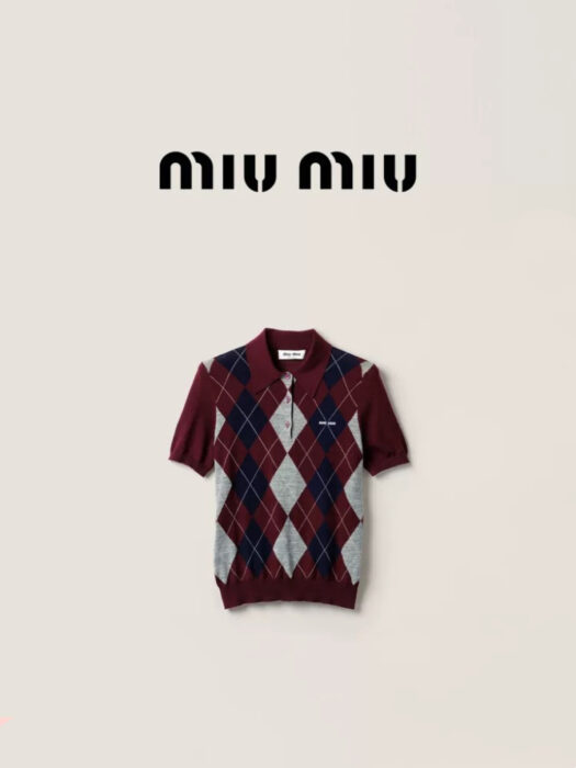 미우미우 울 폴로 셔츠 레플리카 미러급 SA급 S급 고퀄리티 하이엔드 최상급 의류 [여성] 15