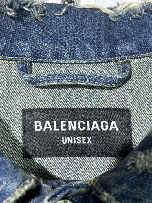 발렌시아가 소매 흰색 줄 이음 배색 데님 자켓 레플리카 미러급 SA급 S급 고퀄리티 하이엔드 최상급 의류 [남성] 18