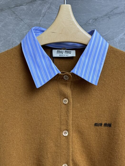 미우미우 카라 장식 캐시미어 가디건 레플리카 미러급 SA급 S급 고퀄리티 하이엔드 최상급 의류 [여성] 9