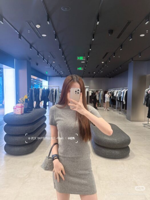 알렉산더왕 그레이 울 블렌드 핫픽스 미니스커트 레플리카 미러급 SA급 S급 고퀄리티 하이엔드 최상급 의류 [여성] 3