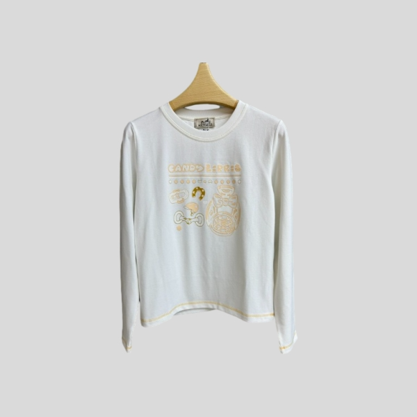 에르메스 프린트 긴팔 티셔츠 레플리카 미러급 SA급 S급 고퀄리티 하이엔드 최상급 의류 [여성]