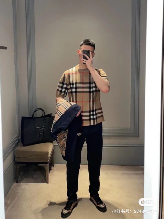 버버리 체크 베이지 반팔 티셔츠 레플리카 미러급 SA급 S급 고퀄리티 하이엔드 최상급 의류 [남성여성공용] 7