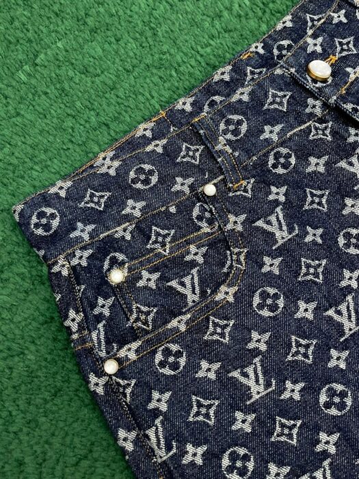 루이비통 모노그램 자카드 데님 스케이트 팬츠 1AFX32 레플리카 미러급 SA급 S급 고퀄리티 하이엔드 최상급 의류 [남성여성공용] 9