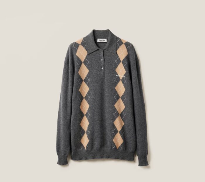 미우미우 캐시미어 니트 폴로 셔츠 레플리카 미러급 SA급 S급 고퀄리티 하이엔드 최상급 의류 [남성여성공용] 3