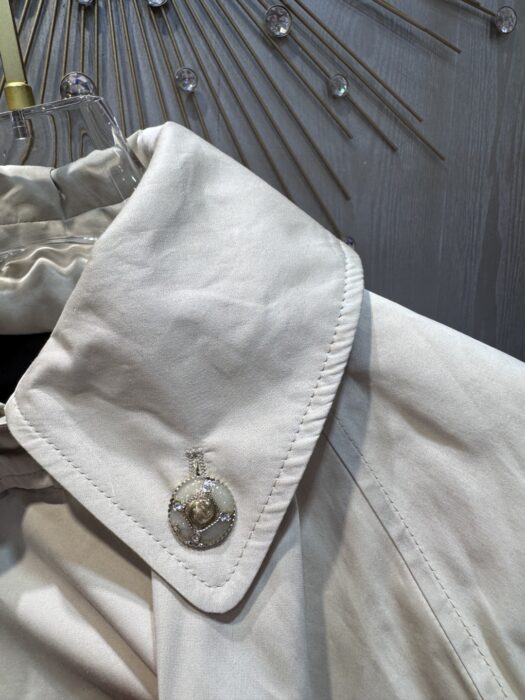 샤넬 뉴 카키 숏 더블브레스트 버드 트렌치 코트 레플리카 미러급 SA급 S급 고퀄리티 하이엔드 최상급 의류 [여성] 10