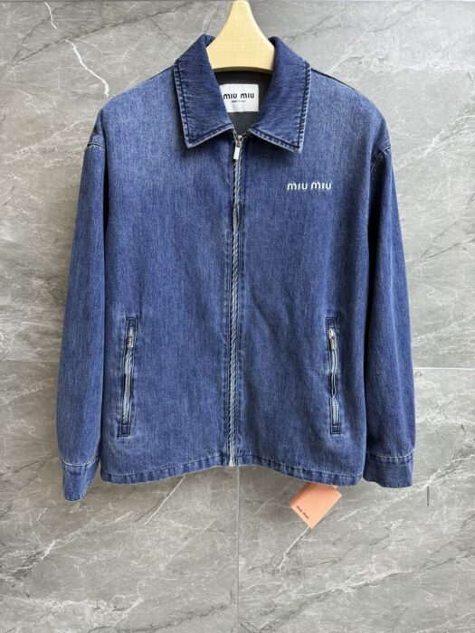 미우미우 캐시미어 데님 블루종 자켓 레플리카 미러급 SA급 S급 고퀄리티 하이엔드 최상급 의류 [여성] 6