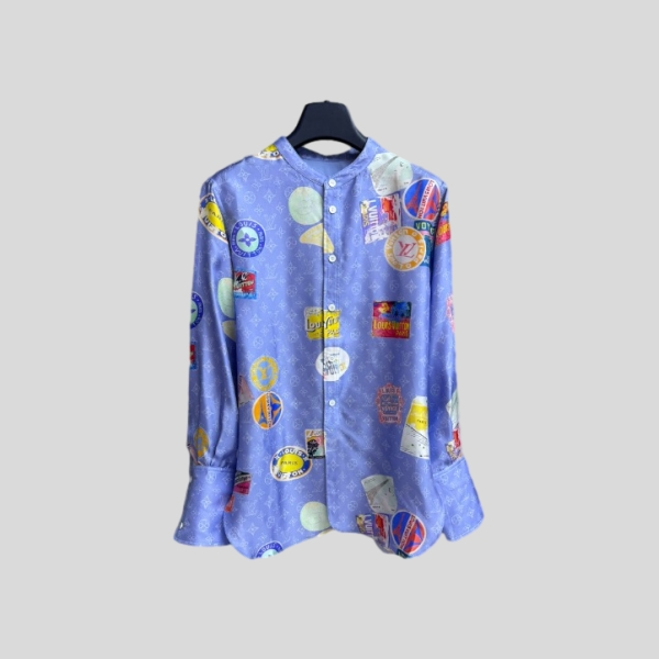 루이비통 마히나 패치 실크 셔츠 레플리카 미러급 SA급 S급 고퀄리티 하이엔드 최상급 의류 [여성]