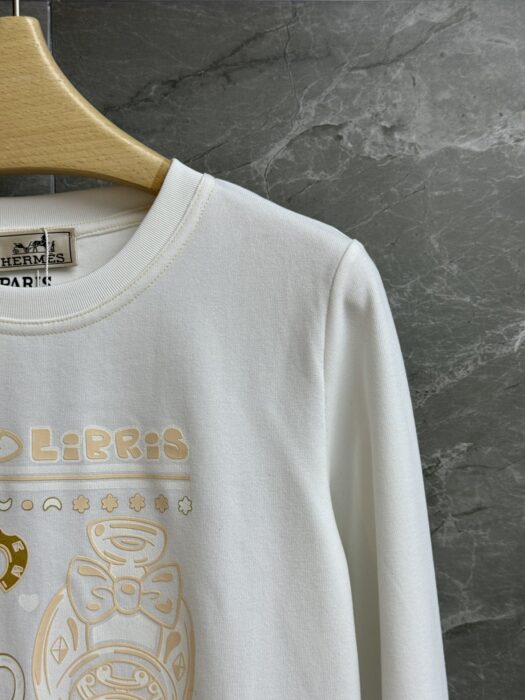 에르메스 프린트 긴팔 티셔츠 레플리카 미러급 SA급 S급 고퀄리티 하이엔드 최상급 의류 [여성] 4