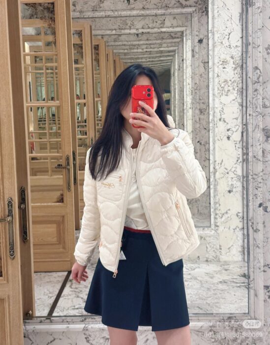 몽클레어 Tegea 웨이브 퀼팅 쇼트 다운 자켓 레플리카 미러급 SA급 S급 고퀄리티 하이엔드 최상급 의류 [여성] 4