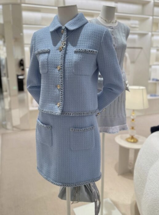 샤넬 블루 자켓, 스커트 레플리카 미러급 SA급 S급 고퀄리티 하이엔드 최상급 의류 [여성] 2