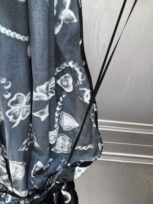 샤넬 프린트 실크 새틴 드레스 레플리카 미러급 SA급 S급 고퀄리티 하이엔드 최상급 의류 [여성] 7