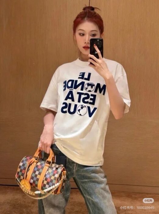 루이비통 플로킹 레더 반팔티 레플리카 미러급 SA급 S급 고퀄리티 하이엔드 최상급 의류 [남성여성공용] 17