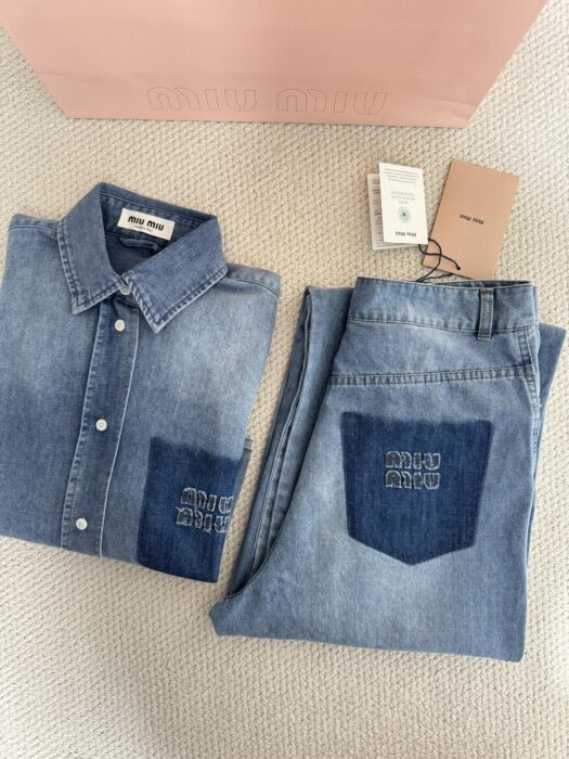 미우미우 데님 셔츠 레플리카 미러급 SA급 S급 고퀄리티 하이엔드 최상급 의류 [여성] 13