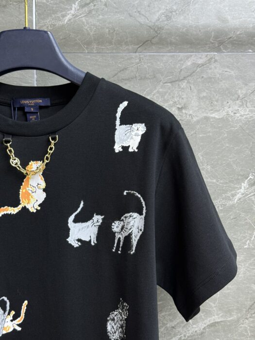 루이비통 고양이와 강아지 티셔츠 레플리카 미러급 SA급 S급 고퀄리티 하이엔드 최상급 의류 [여성] 4