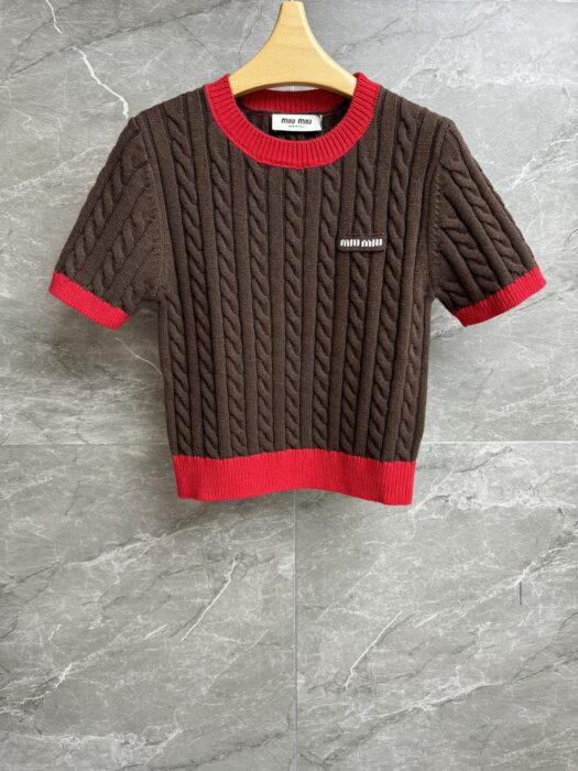 미우미우 울 및 코튼 스웨터 레플리카 미러급 SA급 S급 고퀄리티 하이엔드 최상급 의류 [여성] 4