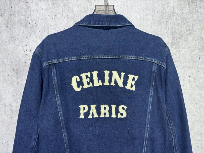 셀린느 뒷면 모노그램 루즈핏 데님 자켓 블루 레플리카 미러급 SA급 S급 고퀄리티 하이엔드 최상급 의류 [남성여성공용] 7