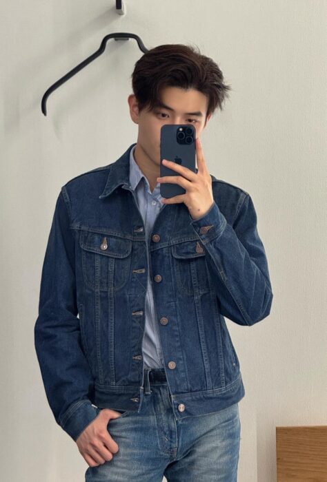 셀린느 뒷면 모노그램 루즈핏 데님 자켓 블루 레플리카 미러급 SA급 S급 고퀄리티 하이엔드 최상급 의류 [남성여성공용] 2