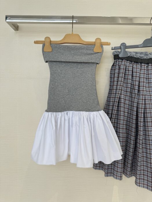 미우 미우 포플린 앤 저지 미니스커트 레플리카 미러급 SA급 S급 고퀄리티 하이엔드 최상급 의류 [여성] 24