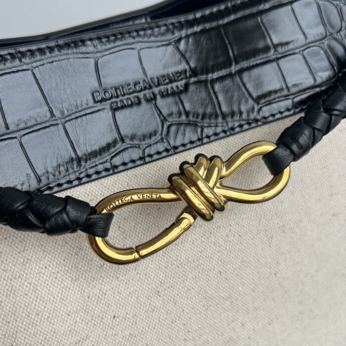 보테가베네타 안디아모 토트백 743572 미디엄 악어무늬 블랙 핸드백 토트백 레플리카 미러급 SA급 S급 고퀄리티 최상급 하이엔드 가방 [여성] 7
