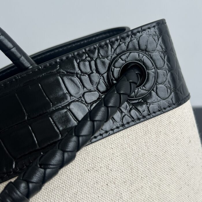 보테가베네타 안디아모 토트백 743572 미디엄 악어무늬 블랙 핸드백 토트백 레플리카 미러급 SA급 S급 고퀄리티 최상급 하이엔드 가방 [여성] 8