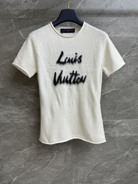 루이비통 브러시드 로고 티셔츠 레플리카 미러급 SA급 S급 고퀄리티 하이엔드 최상급 의류 [여성] 2