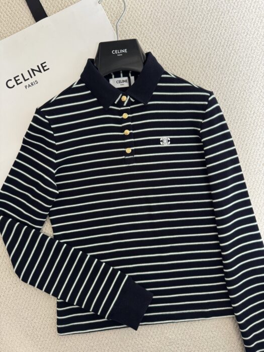 셀린느 스트라이프 폴로 셔츠 레플리카 미러급 SA급 S급 고퀄리티 하이엔드 최상급 의류 [여성] 13