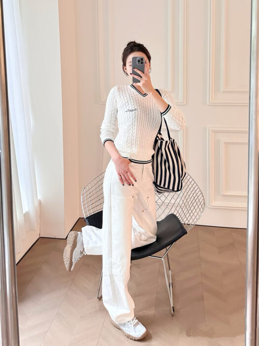 디올 슬림핏 브이넥 니트 레플리카 미러급 SA급 S급 고퀄리티 하이엔드 최상급 의류 [여성] 5