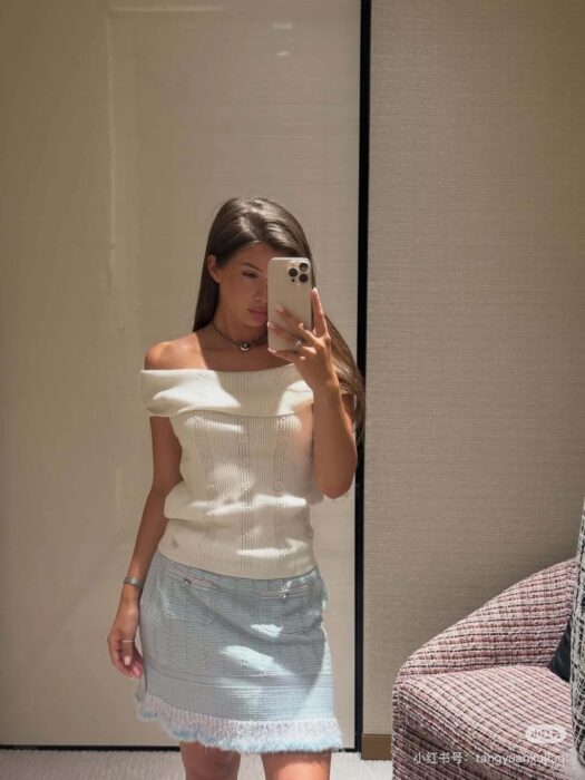 샤넬 블루 태슬 스커트 레플리카 미러급 SA급 S급 고퀄리티 하이엔드 최상급 의류 [여성] 2