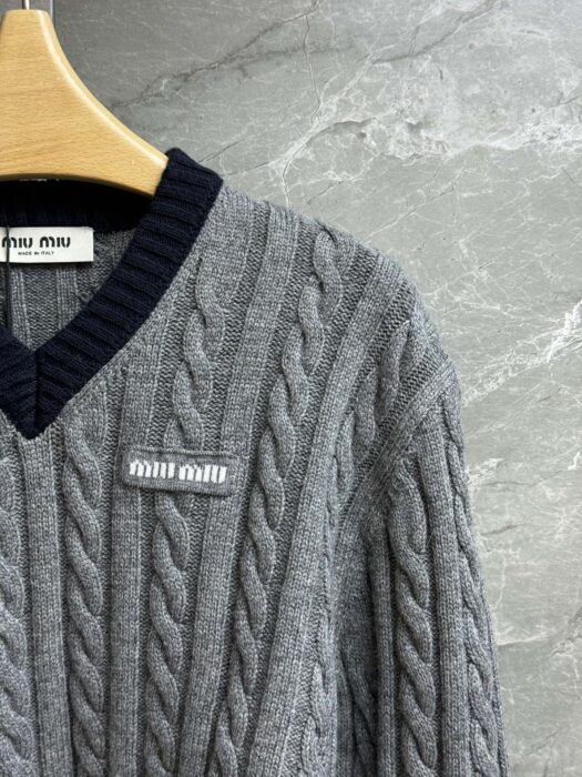 미우미우 울 및 코튼 스웨터 레플리카 미러급 SA급 S급 고퀄리티 하이엔드 최상급 의류 [여성] 8