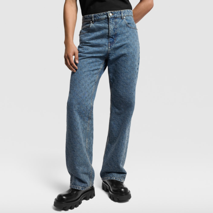 루이비통 모노그램 자카드 스케이트 데님 팬츠 1AGHVA 레플리카 미러급 SA급 S급 고퀄리티 하이엔드 최상급 의류 [남성여성공용] 5