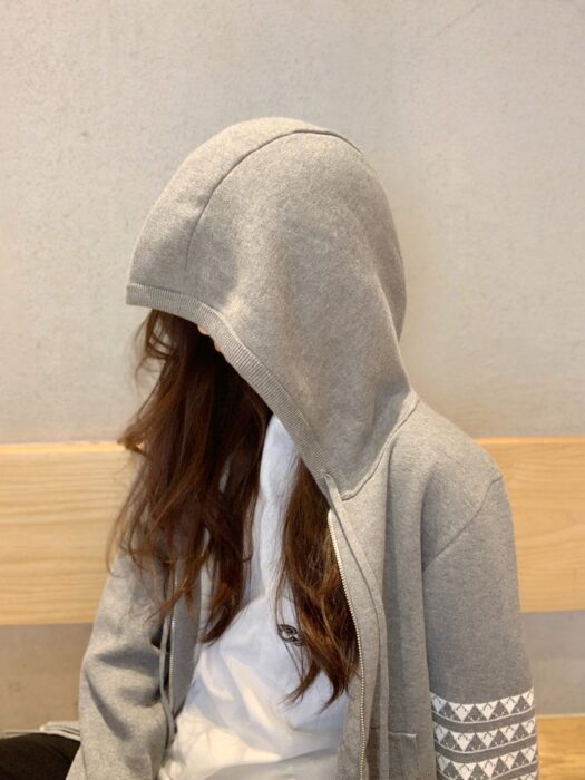 톰브라운 코튼 헥터 자카드 후드 집업 (네이비,그레이) 레플리카 미러급 SA급 S급 고퀄리티 하이엔드 최상급 의류 [남성여성공용] 6