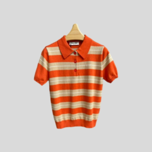 미우미우 스트라이프 폴로 셔츠 레플리카 미러급 SA급 S급 고퀄리티 하이엔드 최상급 의류 [여성]