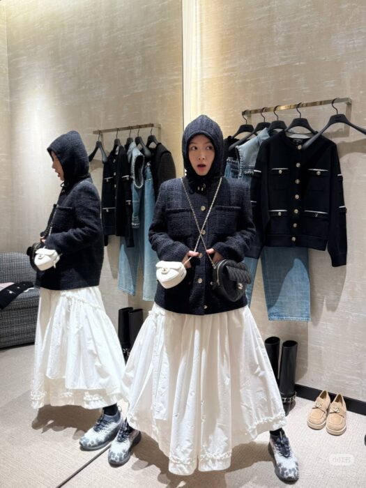 샤넬 후드 우븐 자켓 레플리카 미러급 SA급 S급 고퀄리티 하이엔드 최상급 의류 [여성] 18