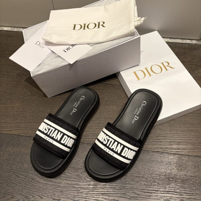 디올 디올리비에라 D 웨이 슬리퍼 샌들 블랙 레플리카 미러급 SA급 S급 고퀄리티 최상급 하이엔드 신발 [여성]