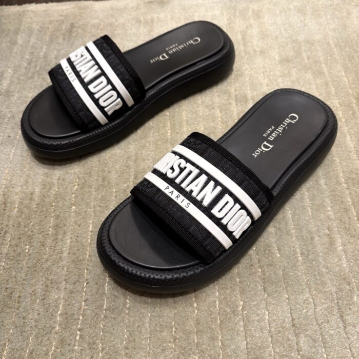 디올 디올리비에라 D 웨이 슬리퍼 샌들 블랙 레플리카 미러급 SA급 S급 고퀄리티 최상급 하이엔드 신발 [여성] 5