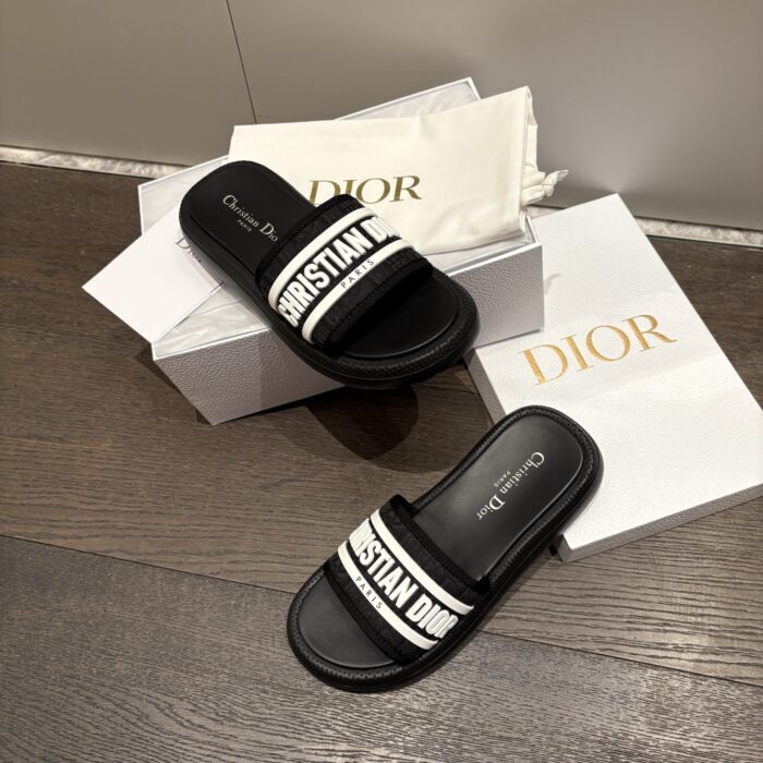 디올 디올리비에라 D 웨이 슬리퍼 샌들 블랙 레플리카 미러급 SA급 S급 고퀄리티 최상급 하이엔드 신발 [여성] 6
