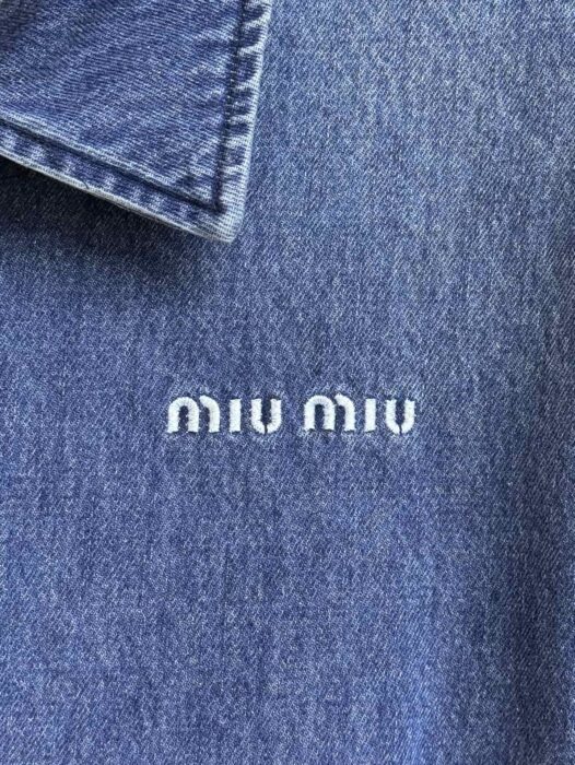 미우미우 캐시미어 데님 블루종 자켓 레플리카 미러급 SA급 S급 고퀄리티 하이엔드 최상급 의류 [여성] 9