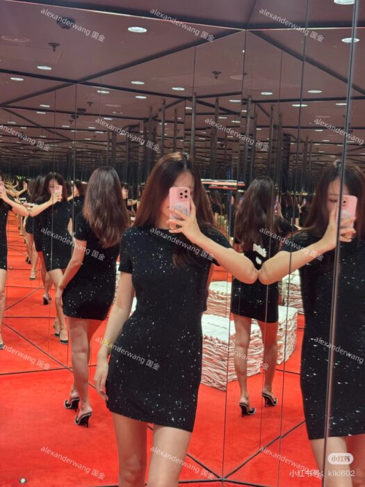 알렉산더왕 블랙 울 블렌드 핫픽스 드레스 레플리카 미러급 SA급 S급 고퀄리티 하이엔드 최상급 의류 [여성] 5