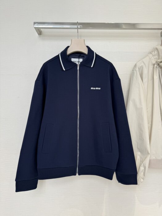 미우미우 본디드 피케 및 테크니컬 저지 블루종 자켓 레플리카 미러급 SA급 S급 고퀄리티 하이엔드 최상급 의류 [여성] 9